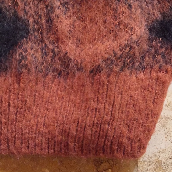 Melrose and Market rust/black diamond pattern SOFT - Picture 4 of 8